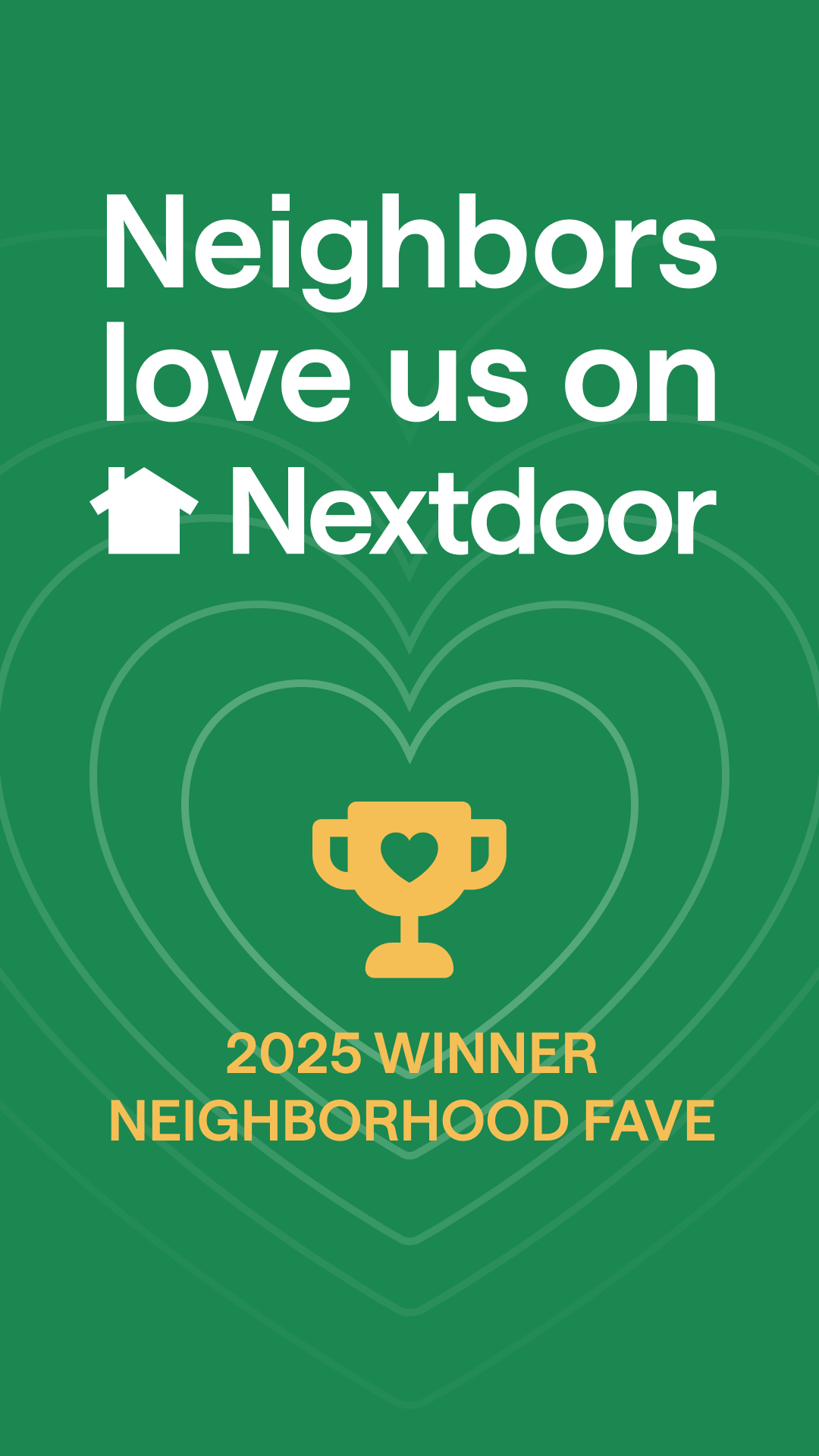 Nextdoor Fave 2025 Award